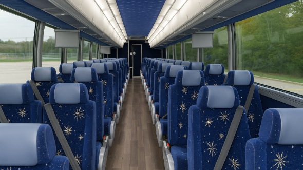 pittsburg 56 passenger charter bus inside
